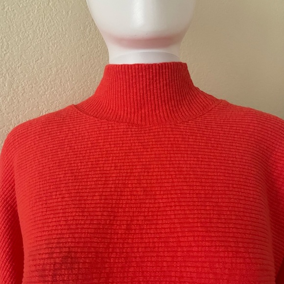 Free People We the free Mock Neck long Sleeve Casey Tunic Top in Red/Orange - Picture 11 of 12